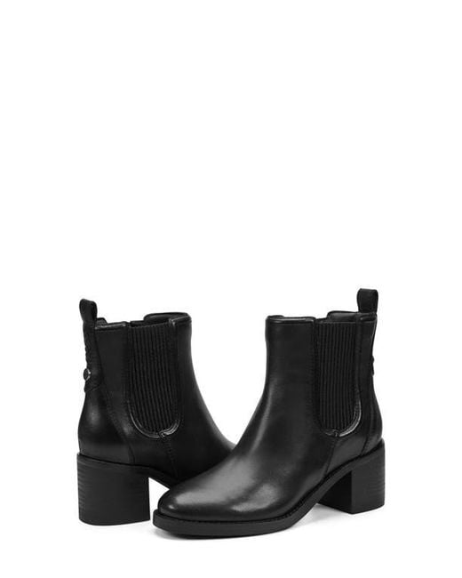 Earth Black Cassi Side Zip Boot