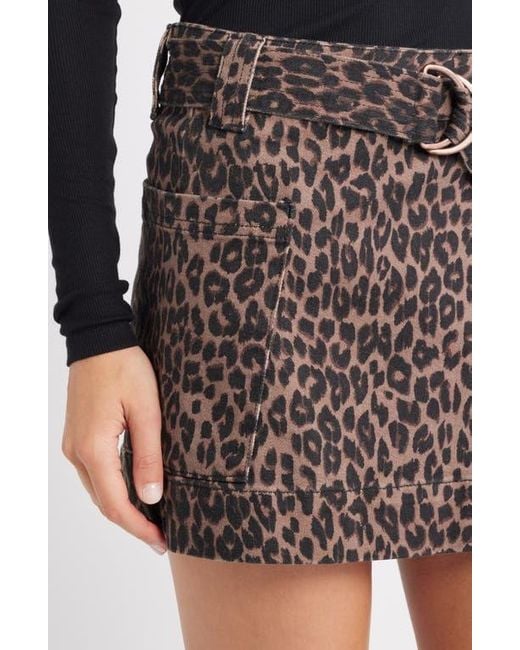 Rails Brown Deanna Belted Skirt