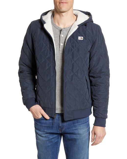 The North Face Blue Cuchillo Insulated Hooded Jacket for men