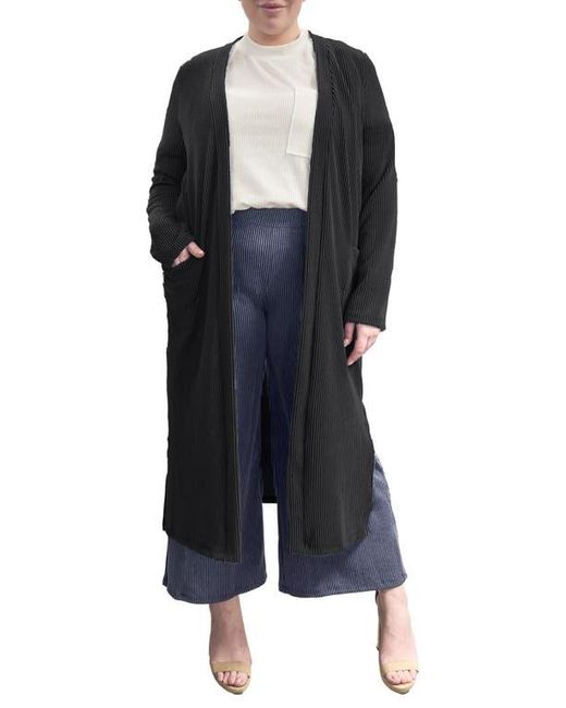 Standards & Practices Black Side Slit Duster