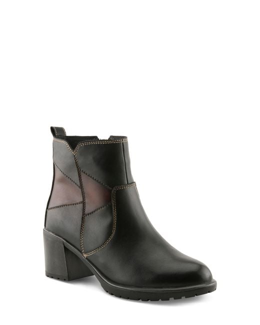 Spring Step Black Patchpower Bootie