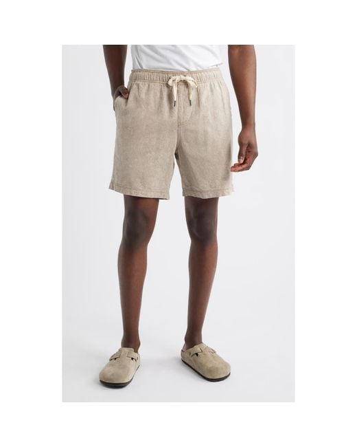 Rails Natural Martin Linen & Cotton Shorts for men