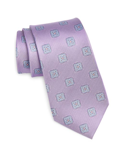 Nordstrom Purple Medallion Silk Tie for men