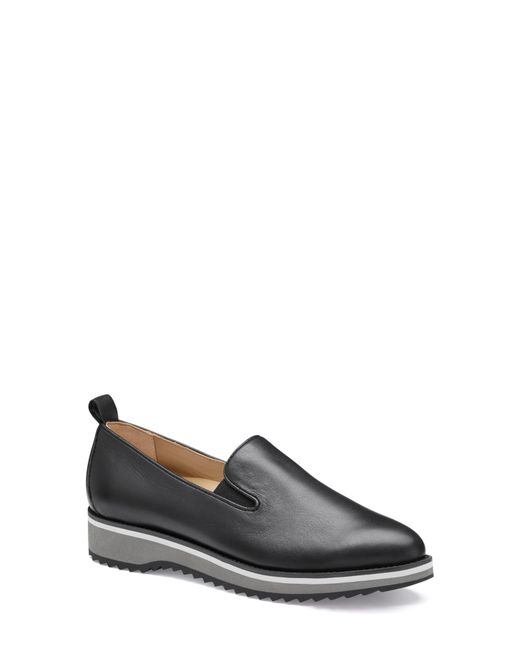 Johnston & Murphy Gray Ulyssa Platform Loafer