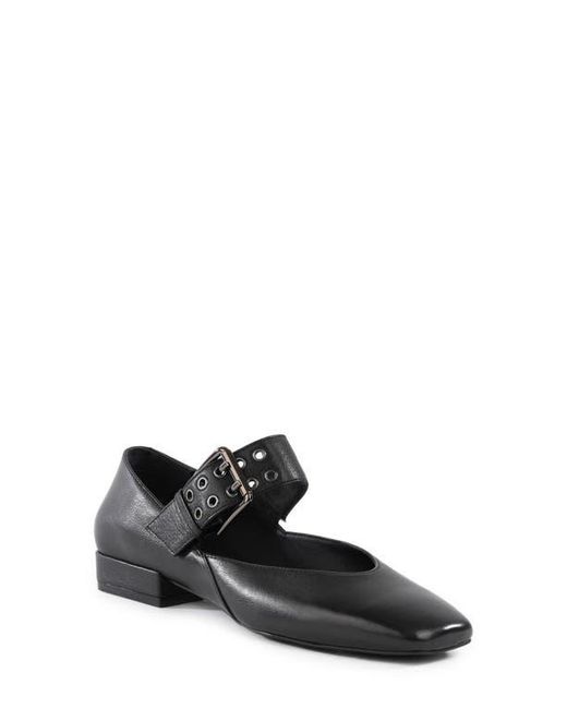 Seychelles Black Petal Mary Jane Flat