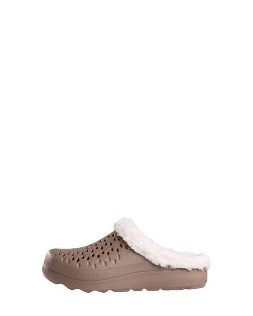 Revitalign Brown Fusion Vitality Faux Fur Lined Clog