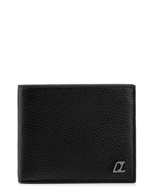 Christian Louboutin Black Coolcard Leather Bifold Wallet for men