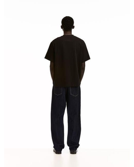 vowels Black Overall Tee for men