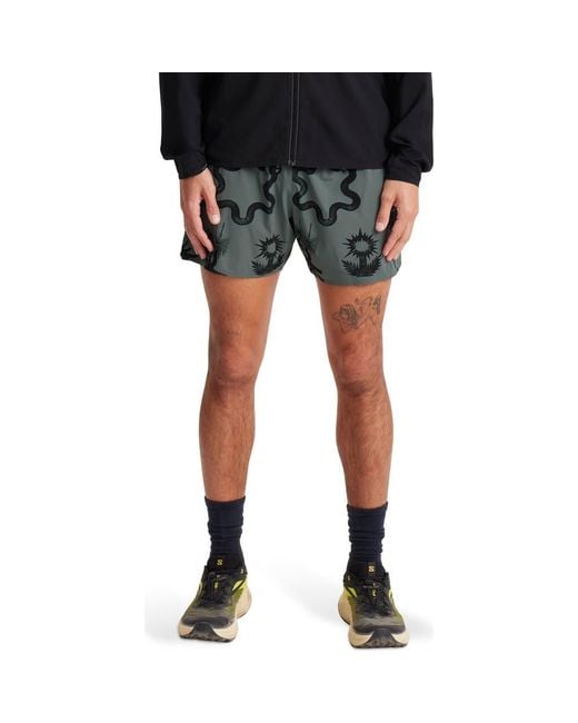 Roark Black Alta 5 Drawstring Shorts for men