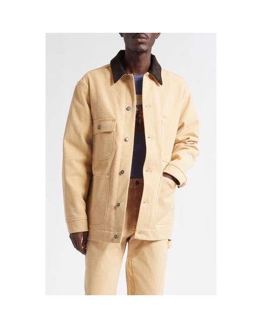 Sky High Farm Natural Gender Inclusive Cotton Canvas Chore Coat for men