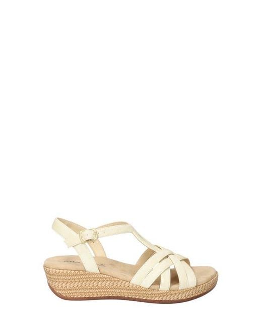 Easy Street Natural Lua Wedge Sandal