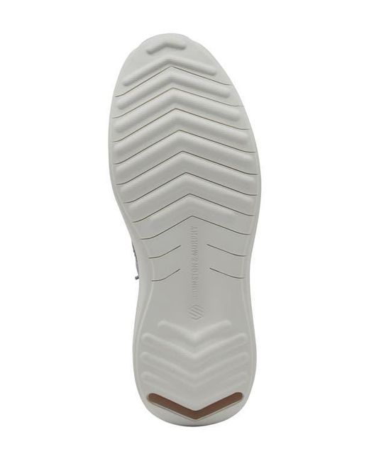 Johnston & Murphy White Amherst 2.0 Knit Plain Toe Sneaker for men