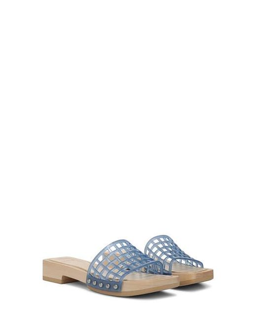 Vince Blue Barb Jelly Slide Sandal