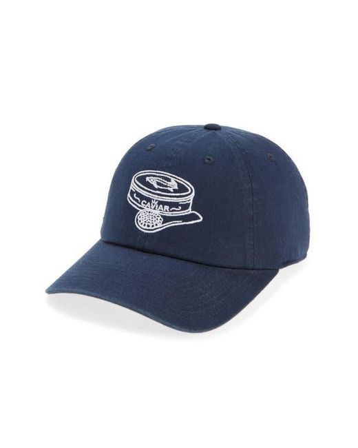 American Needle Blue Caviar Embroidered Cotton Baseball Cap