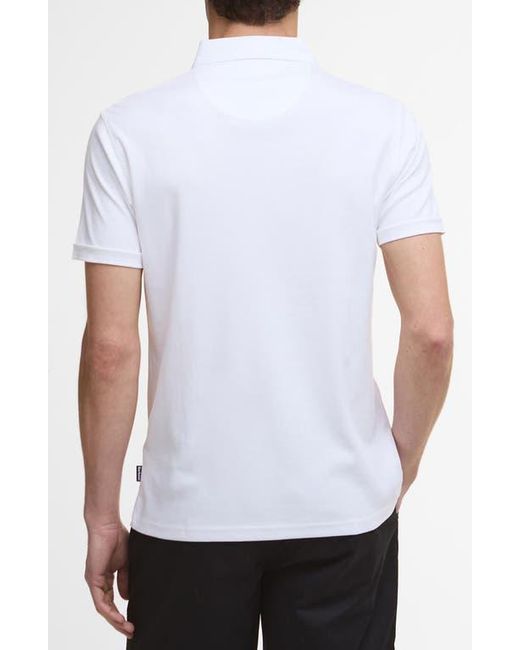 Barbour White Corpatch Polo for men