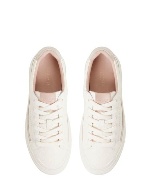 Ted Baker White Adison Platform Sneaker