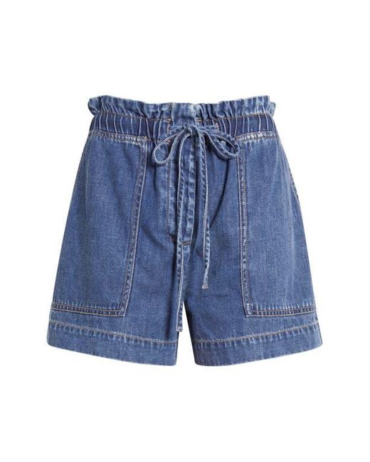 Rails Blue Foster Paperbag Denim Shorts