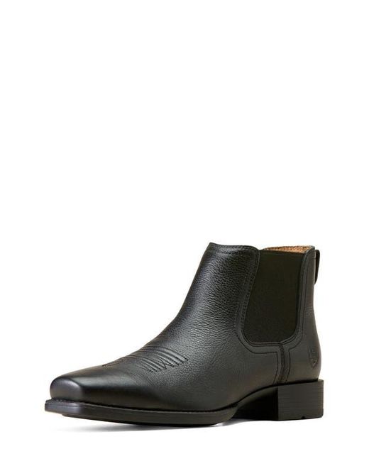 Ariat Black Booker Ultra Square Toe Western Chelsea Boot for men