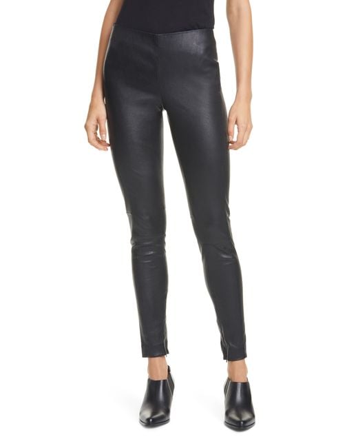 Polo Ralph Lauren Leather leggings in Black | Lyst