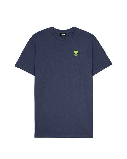 Alix Blue Alien Heavyweight Soft Tee for men