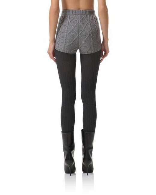 AFRM Black Benoite Sweater Shorts