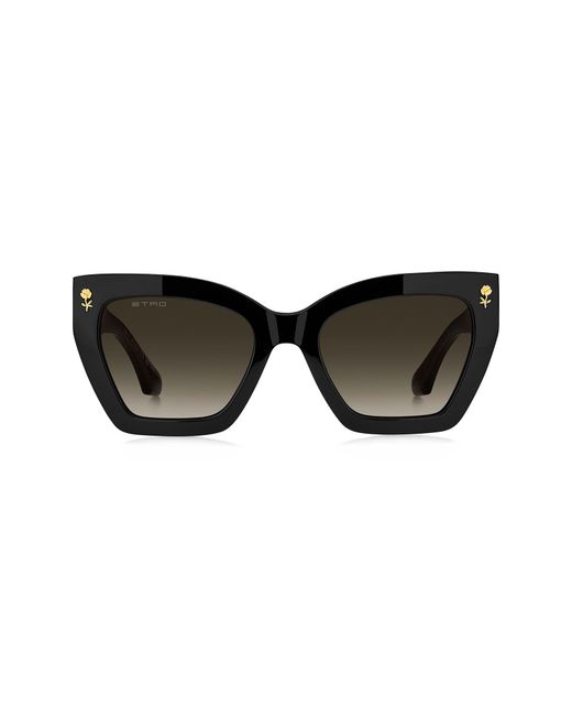 Etro Black 55Mm Gradient Cat Eye Sunglasses