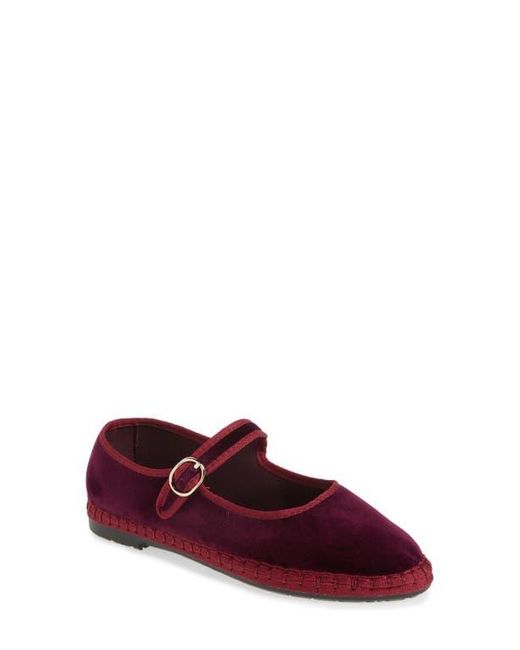 Flabelus Red Lucrecia Mary Jane Flat
