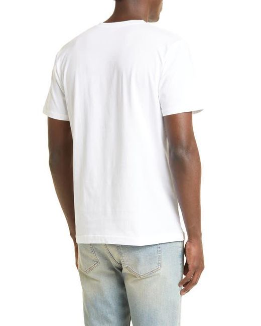 Sunspel White V-Neck T-Shirt for men
