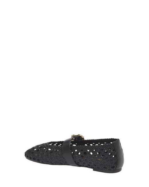Stuart Weitzman Black Thea Mary Jane Flat