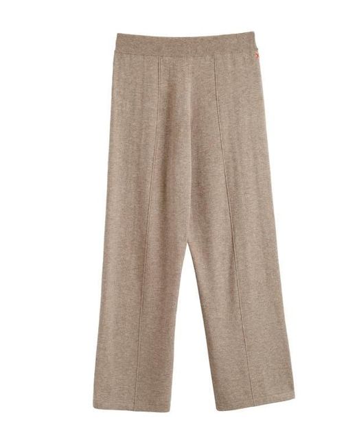 Chinti & Parker Natural Wool & Cashmere Wide Leg Track Pant