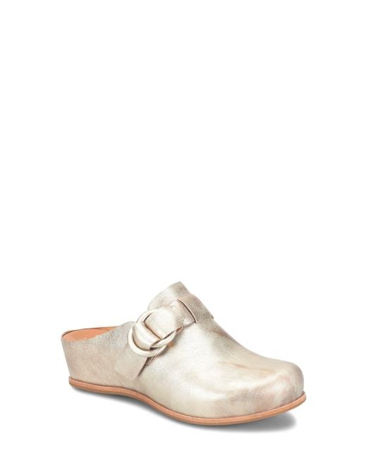 Kork-Ease White Kori Platform Wedge Mule
