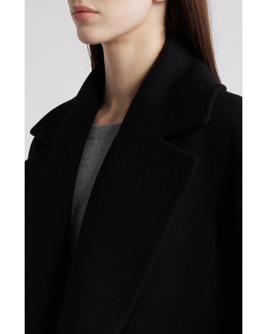 Fleurette Black Jade Open Front Wool Coat