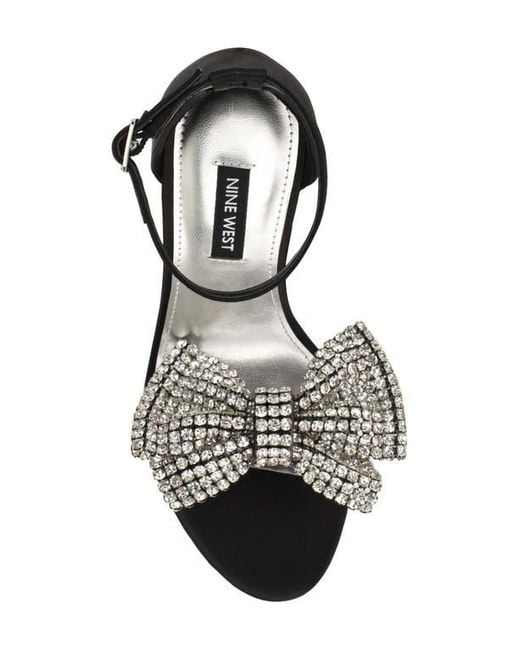 Nine West Black Tansie Ankle Strap Sandal