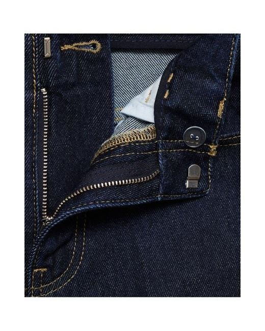 Mango Blue Wide Leg Denim Bermuda Shorts