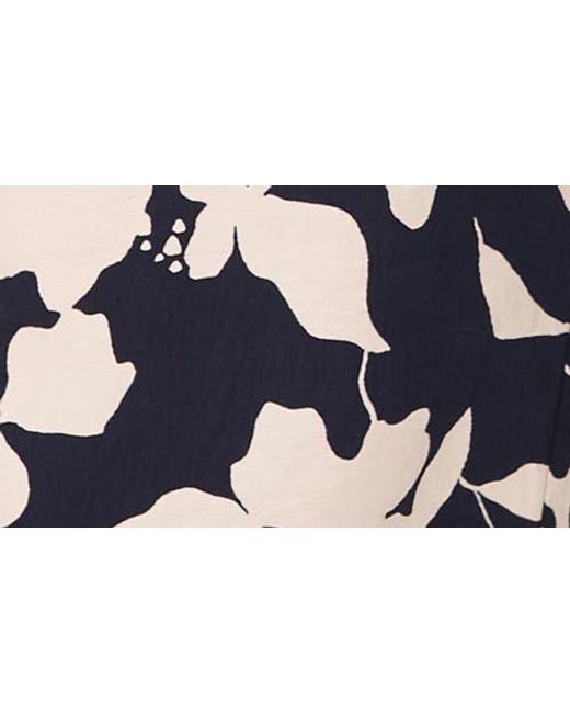 Halogen® Black Floral Wide Leg Pants