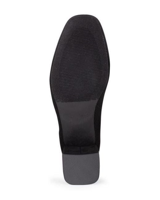 Tahari Black Corniche Block Heel Knit Bootie