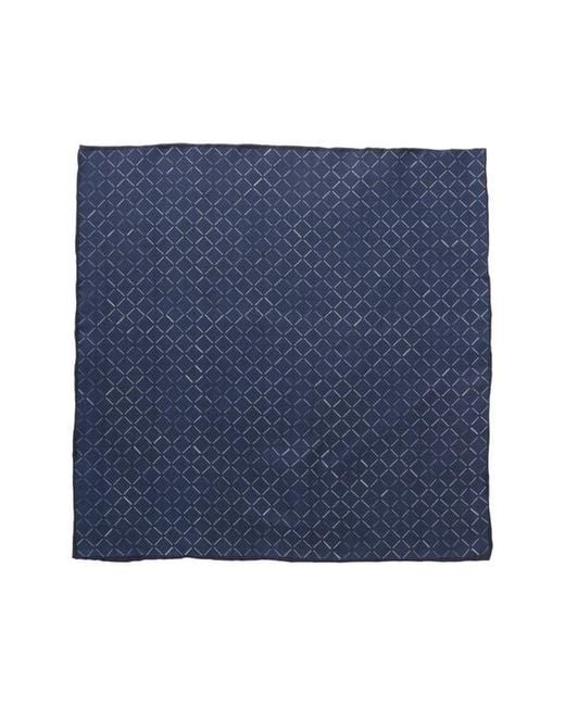 Cufflinks Inc. Blue Diamond Silk Pocket Square for men