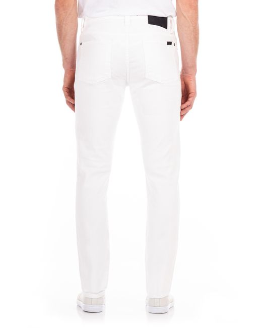 Fidelity Jimmy Slim Straight Leg Jeans in White for Men | Lyst
