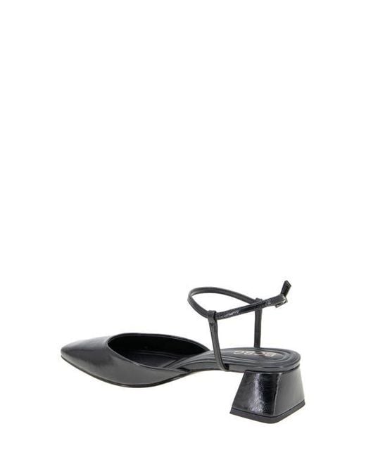 BCBGMAXAZRIA White Queenie Ankle Strap Pump