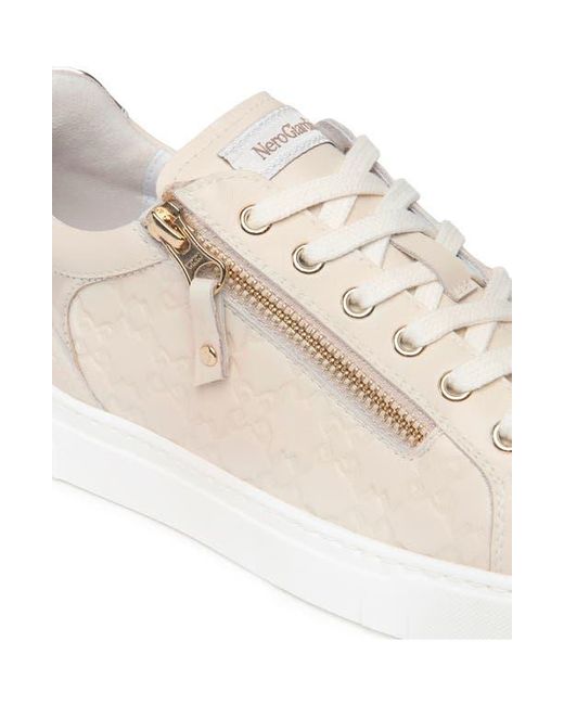 Nero Giardini White Side Zip Sneaker