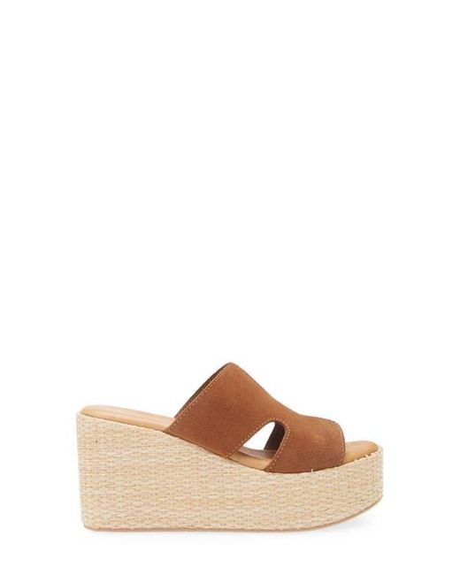 Chocolat Blu Brown Jamie Platform Wedge Sandal