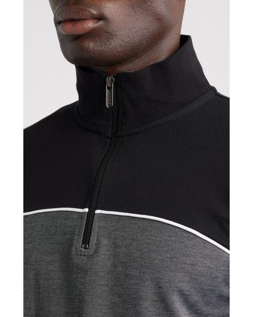 Boss Black Quarter Zip Track Pullover for men