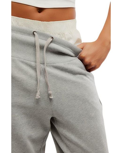 Free People Gray Day Off Tie Waist Pants