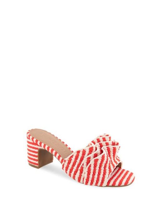 Aerosoles Red Gabbie Ruffle Sandal