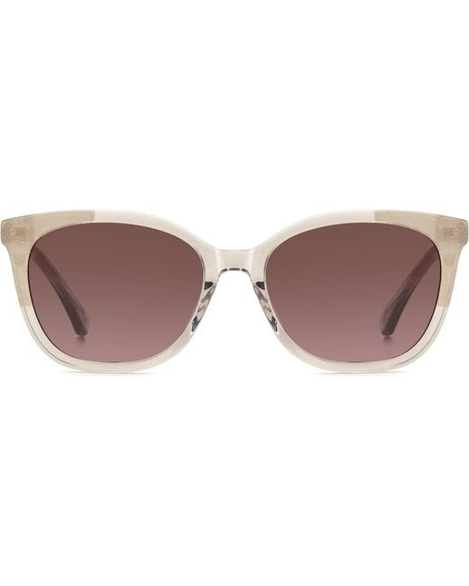 Kate Spade Brown Seline 54Mm Rectangular Sunglasses