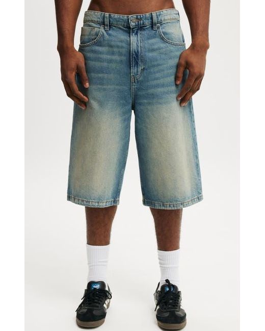 Cotton On Blue Super Baggy Jort for men