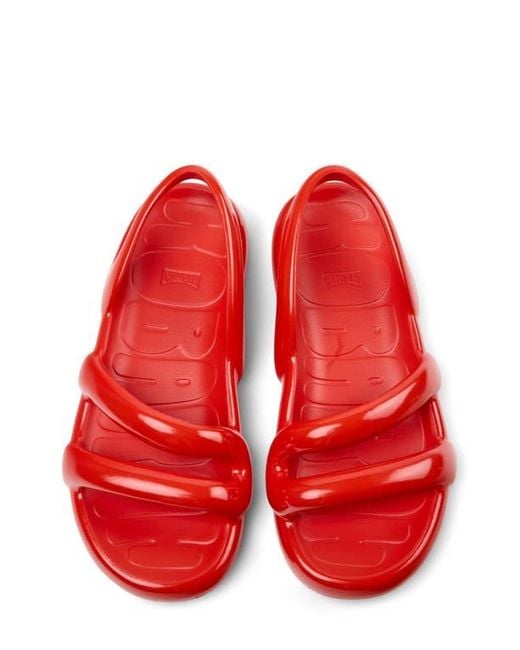 Camper Red Kobarah Flat Slingback Sandal for men