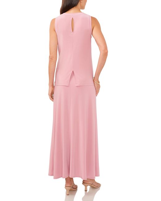 Vince Camuto Pink Knit Maxi Skirt