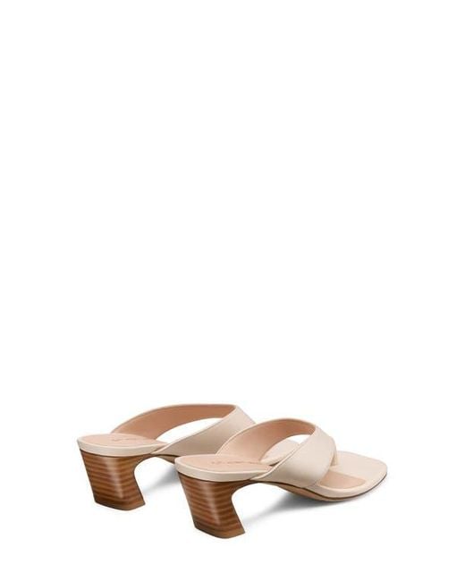 Stuart Weitzman Natural Stassi 50 Thong Sandal