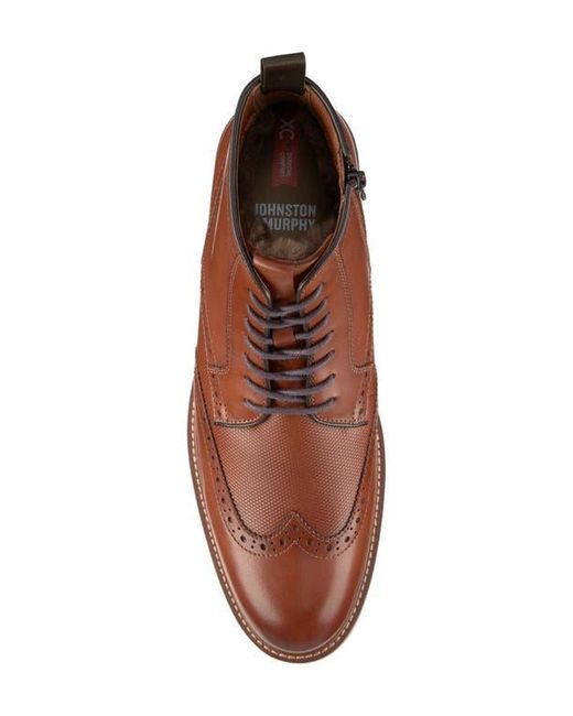 Johnston & Murphy Brown Durham Waterproof Cap Toe Boot for men